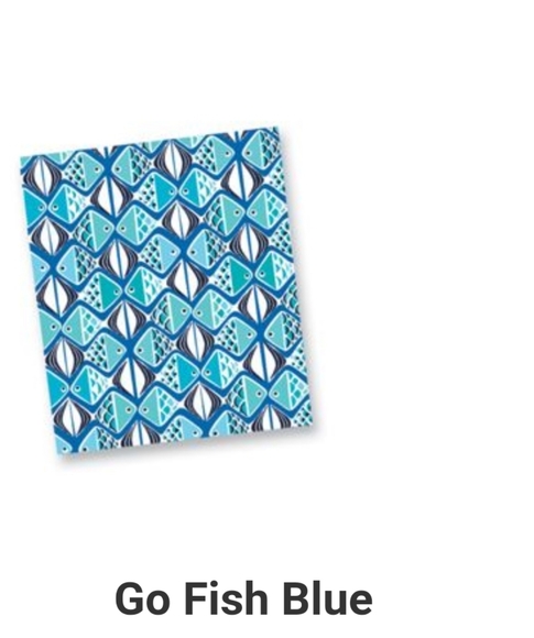 **1 LEFT** Vera Bradley Umbrella - Go Fish Blue Pattern - Picture 6 of 6